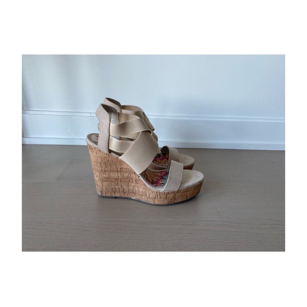 Madden Girl cork wedges